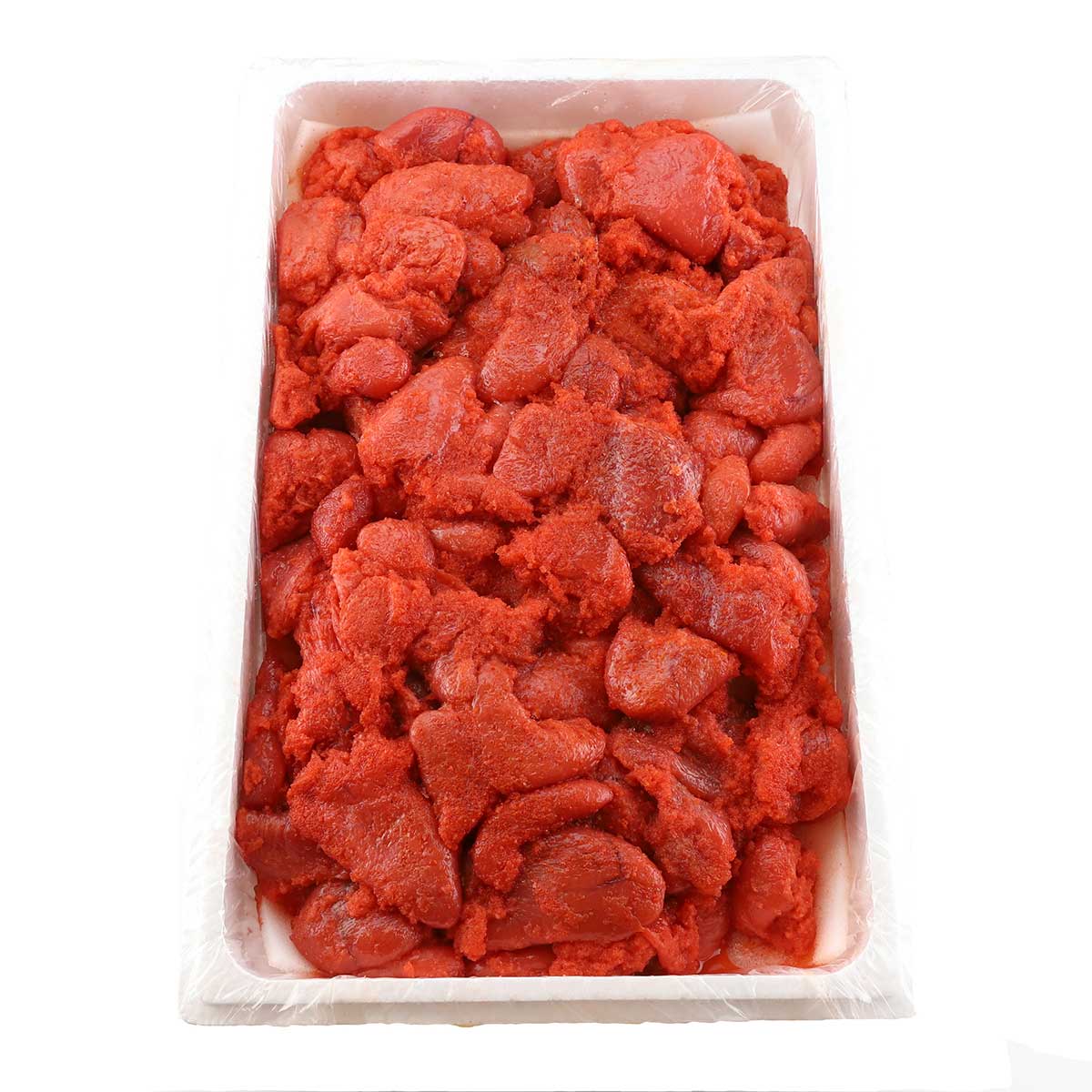 公式】 三陸石巻 天日塩漬け 辛子明太子2kg（切れ子） (いくら・筋子