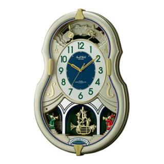 リズム時計工業【RHYTHM】電波からくり時計 スモールワールドカラーズ