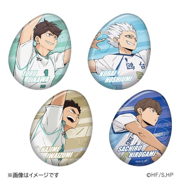 セブンイレブン限定『ハイキュー!!』たまご型缶バッジセットが2025年3