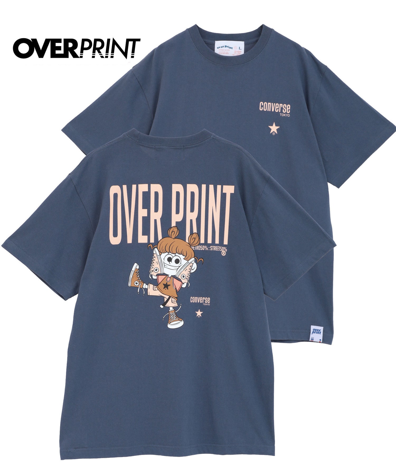 over print】STREET GIRL TEE (ZERO ZERO HERO)｜CONVERSE TOKYO
