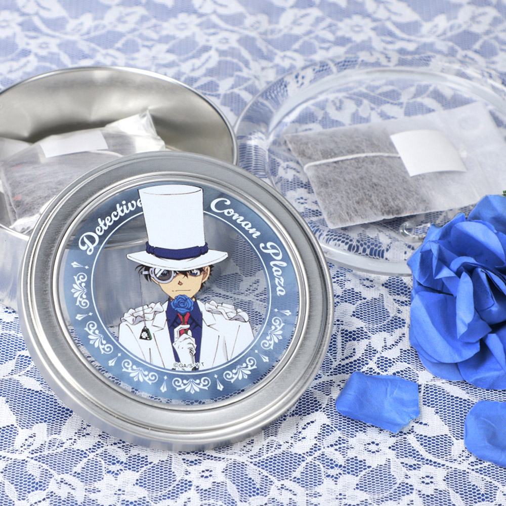 名探偵コナンプラザ ホームズマグネット缶入り紅茶 怪盗キッド（ローズ）