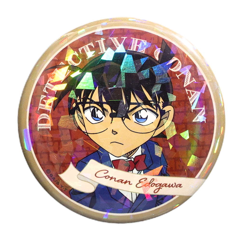 名探偵コナン ホログラム缶バッジ (ミステリーフレーム 江戸川コナン)