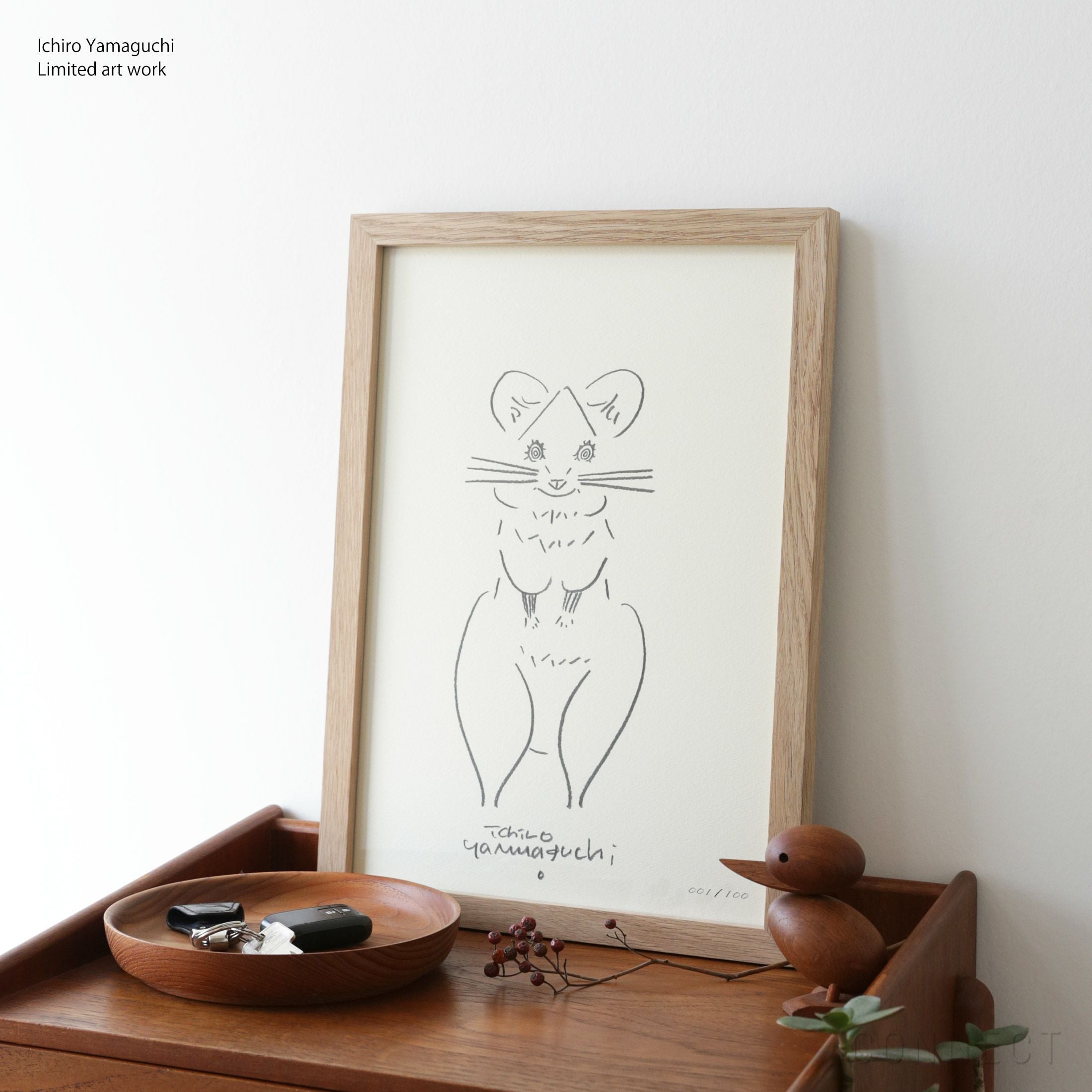 山口一郎 / Giclee（ジクレー印刷）「鳥」 / Sサイズ / アートポスター