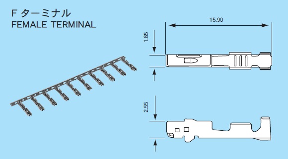 1.0III(040III)コネクタ印刷ページ│矢崎総業コネクタカタログ
