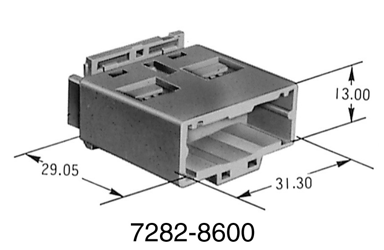 91コネクタ Aタイプ ハウジング 20P オス│矢崎総業コネクタカタログ