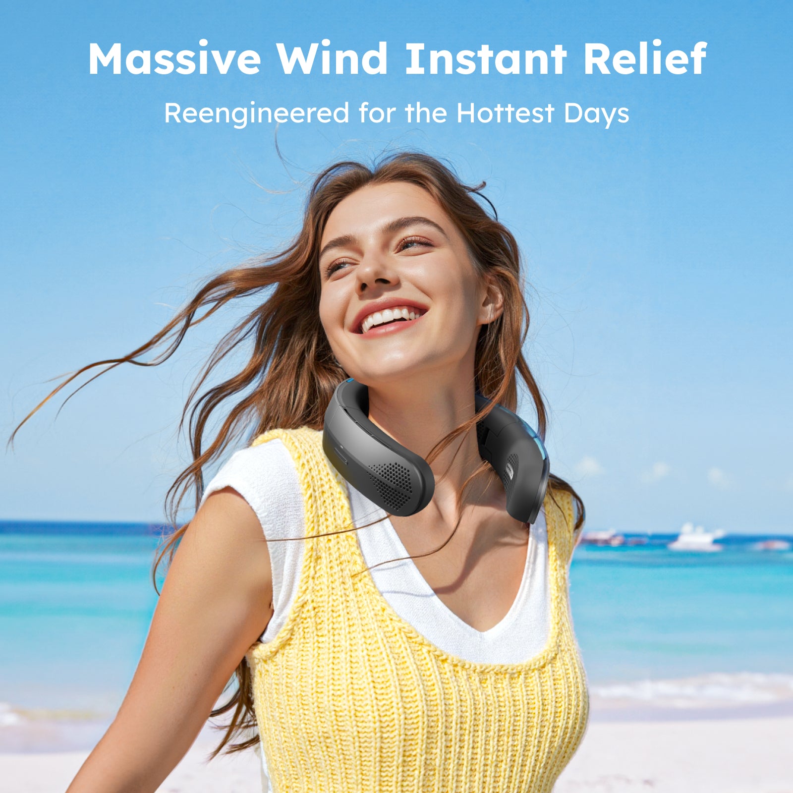 COOLiTE Black – Portable Neck Fan