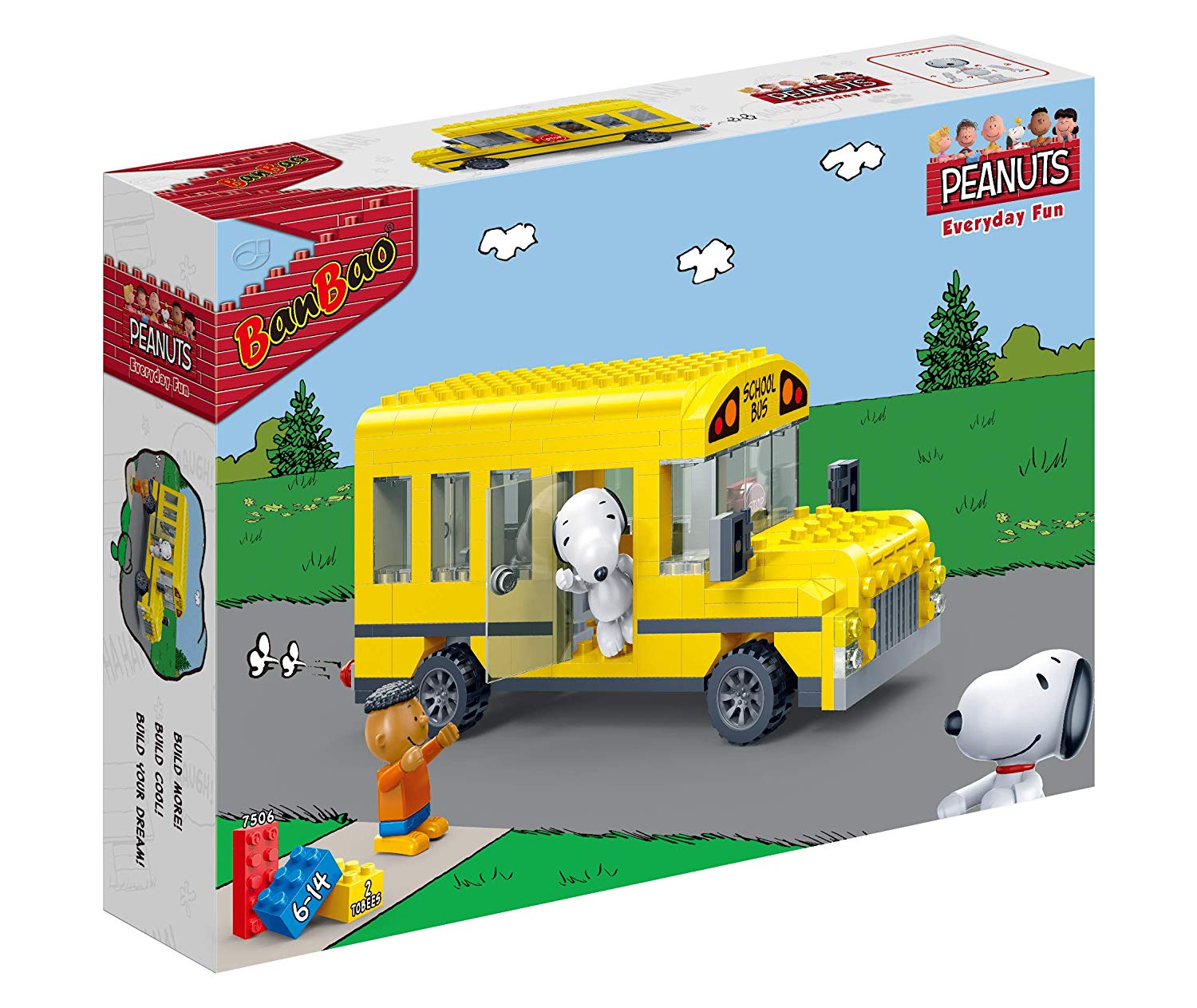 Peanuts Everyday Fun - School Bus Building Set by Ban Bao - A & D