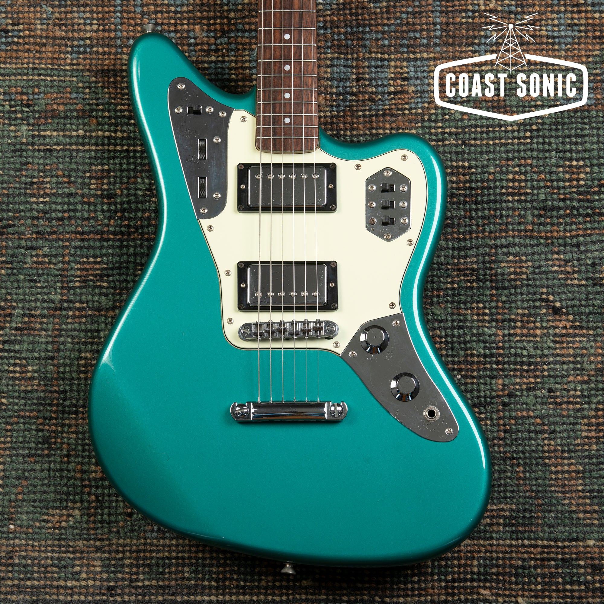 2003 Fender Jaguar Special JGS HH Ocean Turquoise Metallic w/ matching