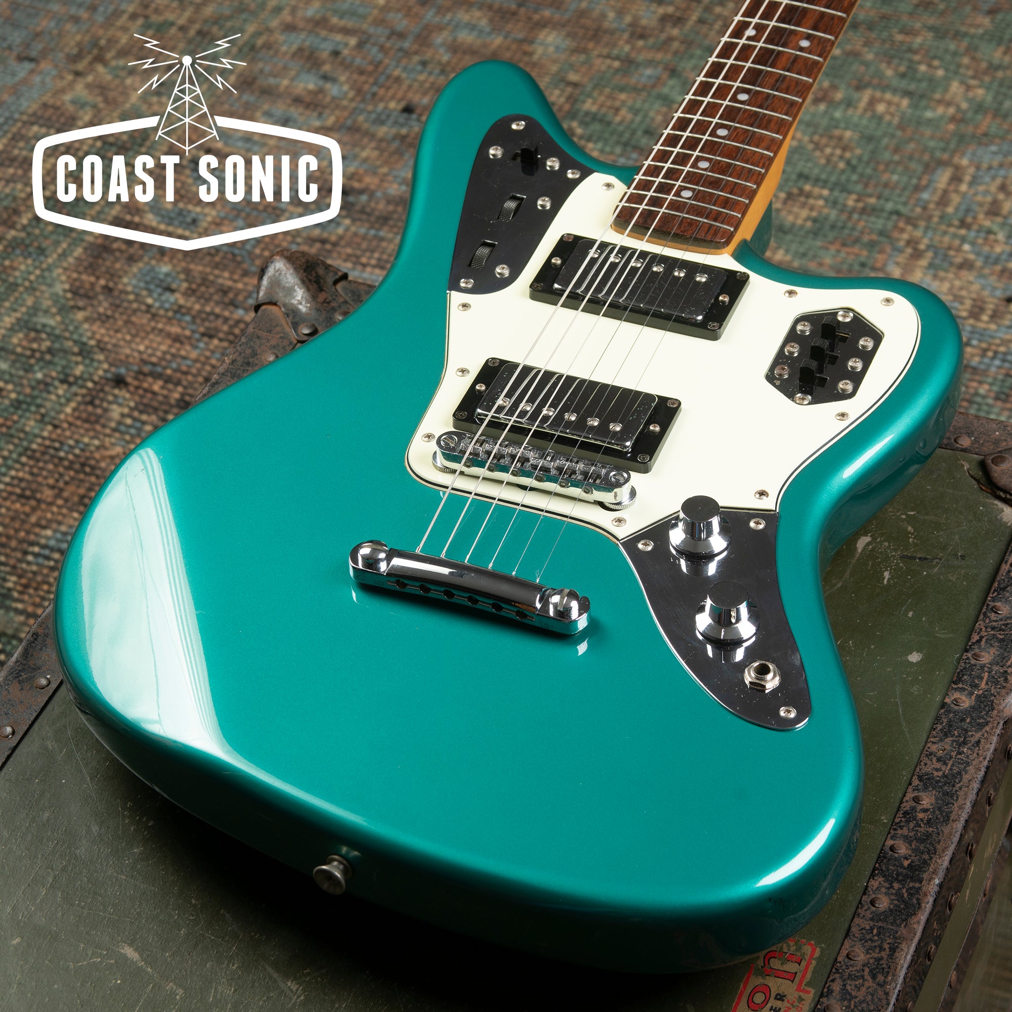 2003 Fender Jaguar Special JGS HH Ocean Turquoise Metallic w/ matching