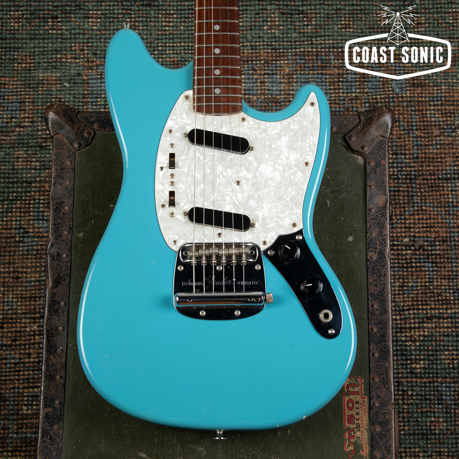1998 Fender '65 Reissue Mustang crafted in Japan - Daphne Blue
