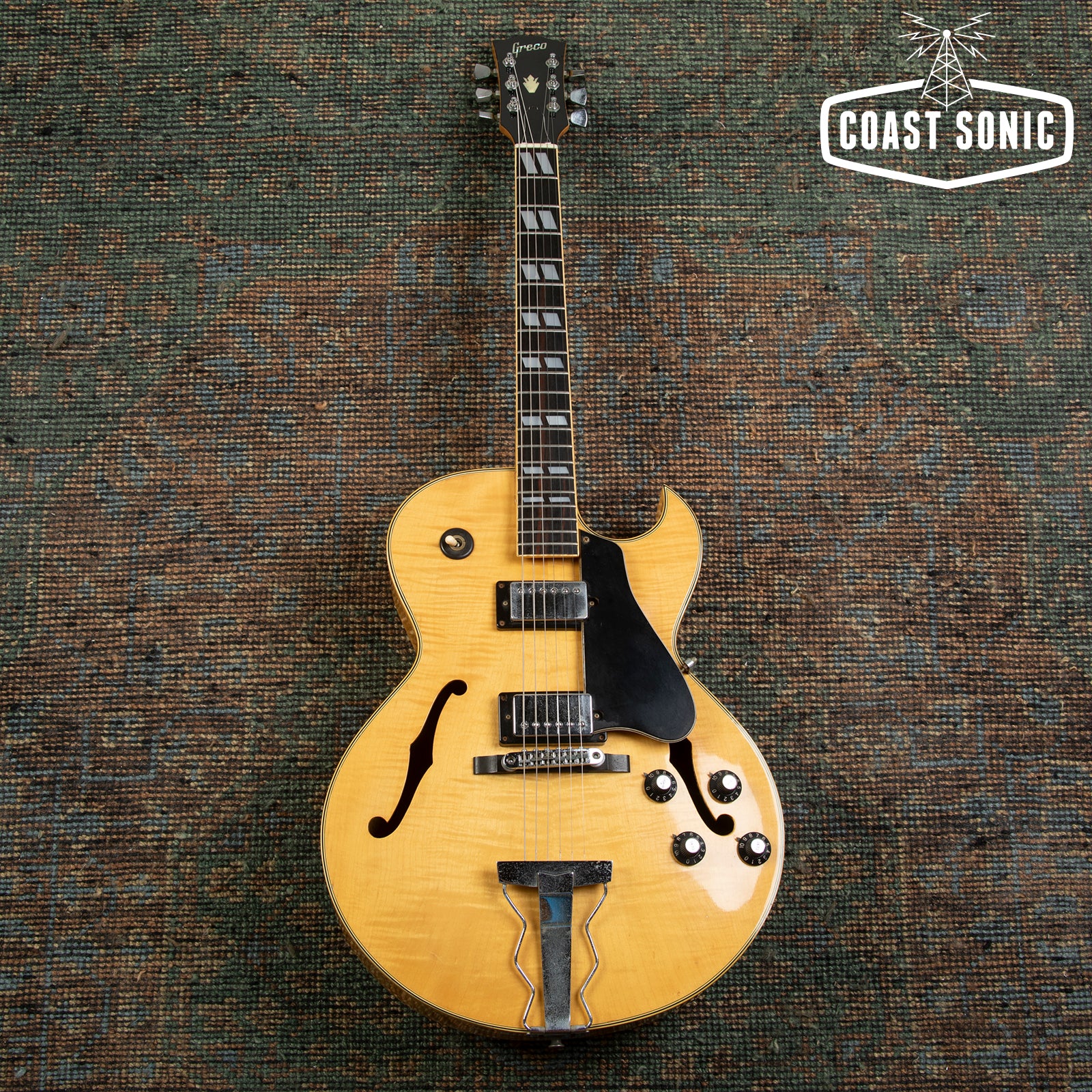 1975 Greco N-60 Made in Japan ES-175 Flame Maple