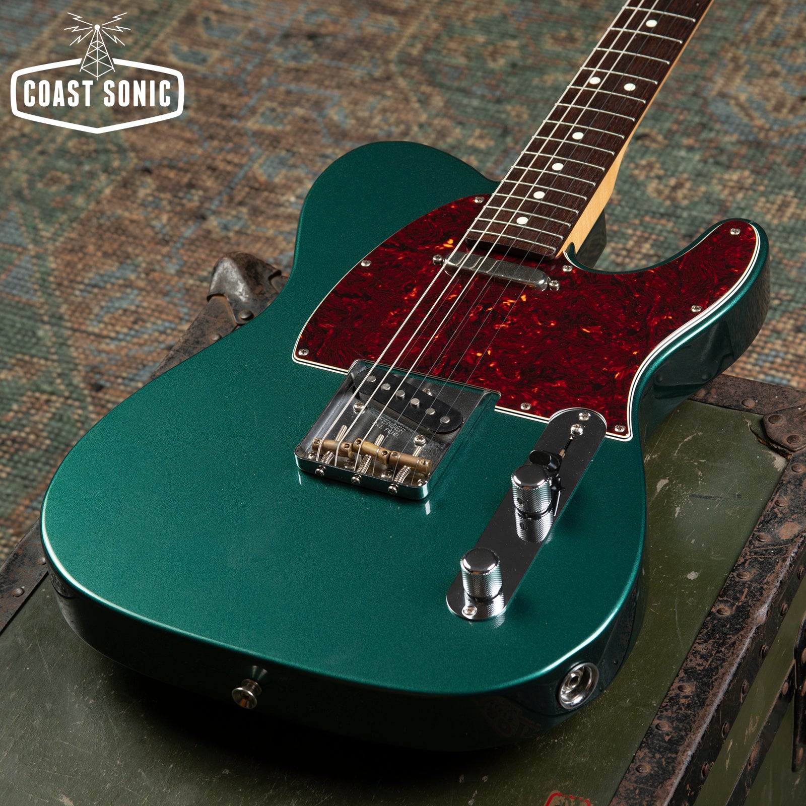 2023 Fender FSR Hybrid II Telecaster Sherwood Green w/ Matching Headst