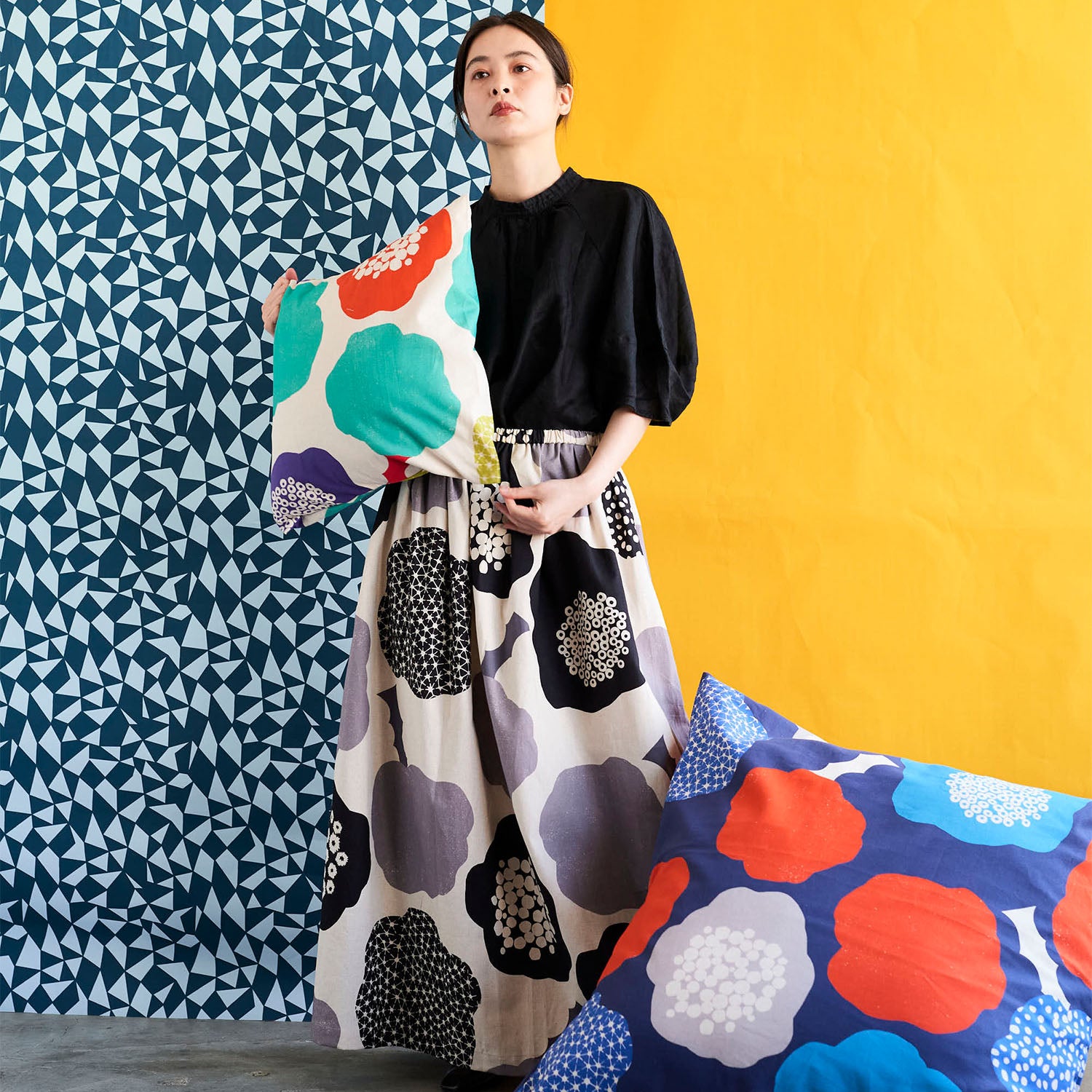 cocca(コッカ) ｜生地通販｜echino/エチノ cloud flower ～ 綿麻