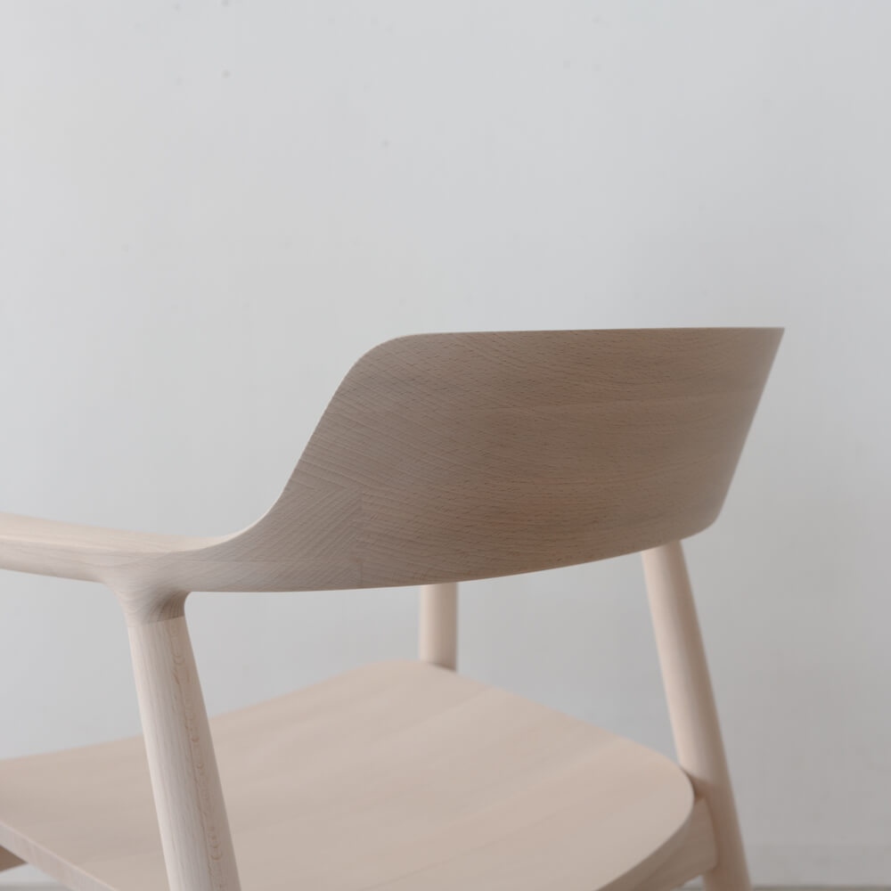 HIROSHIMA natural 】HIROSHIMA アームチェア（板座）アンスチームド