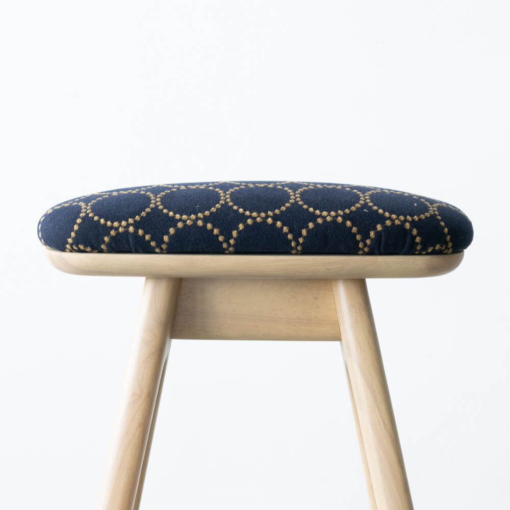 送料込】キッチンスツール(H630)＋張地ミナペルホネン tambourine