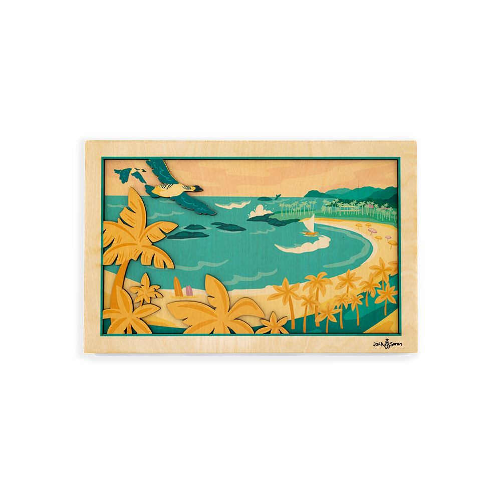 Jack Ko'Olina Layered Wall Art by Jack Soren | CocoNene Hawaii