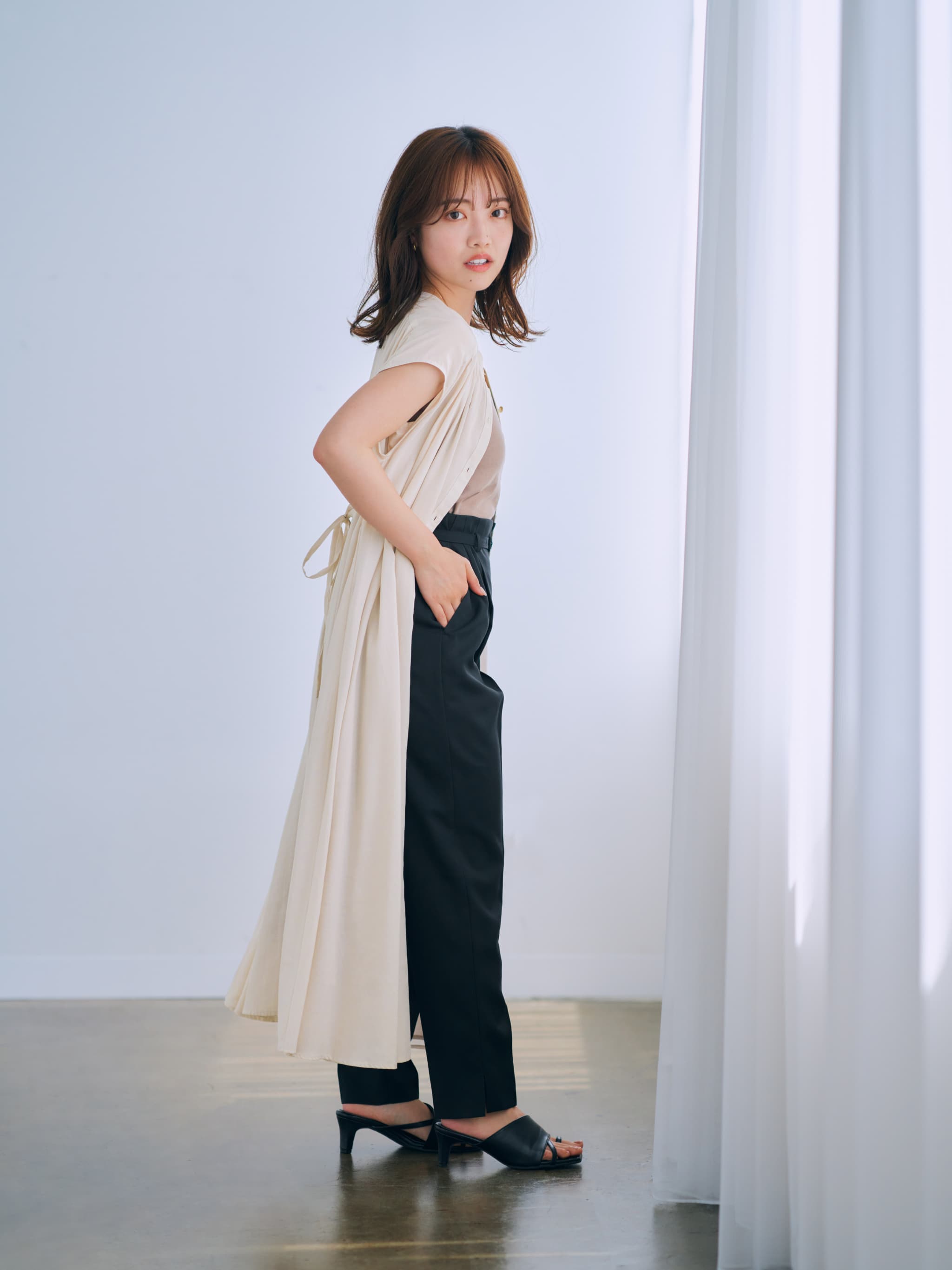 エアリーギャザーワンピース-short & regular | 小柄・低身長女性向け