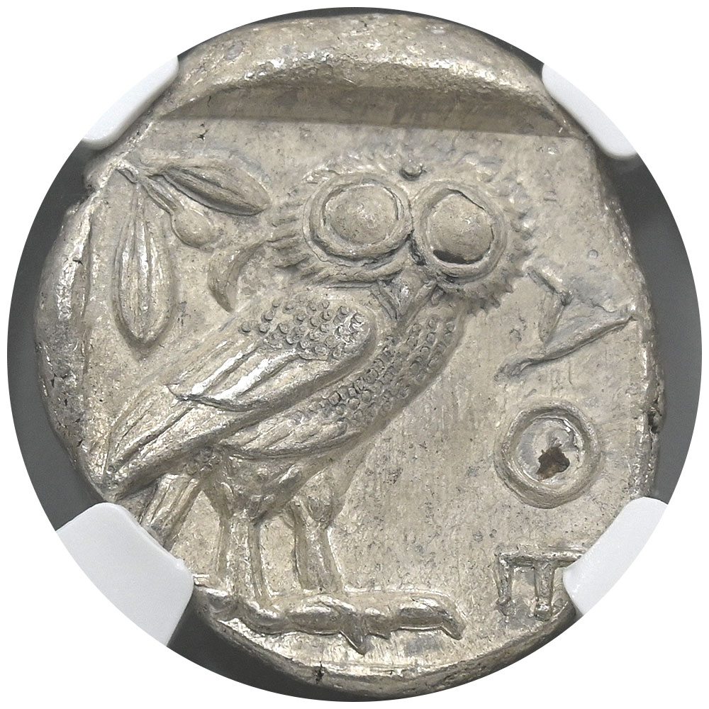古代ギリシャ アッティカ c.440-404 BC テトラドラクマ 銀貨 NGC Ch AU