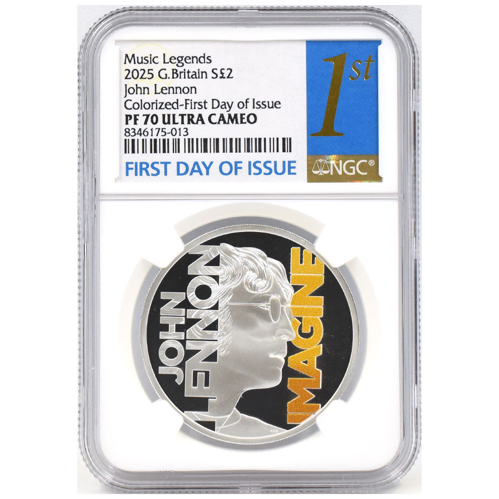 イギリス 2025 チャールズ3世 2ポンド 1オンス 銀貨 NGC PF70UC