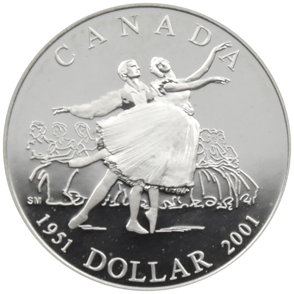 カナダ 2001 エリザベス2世 1ドル 銀貨 NGC PF 69 ULTRA CAMEO カナダ