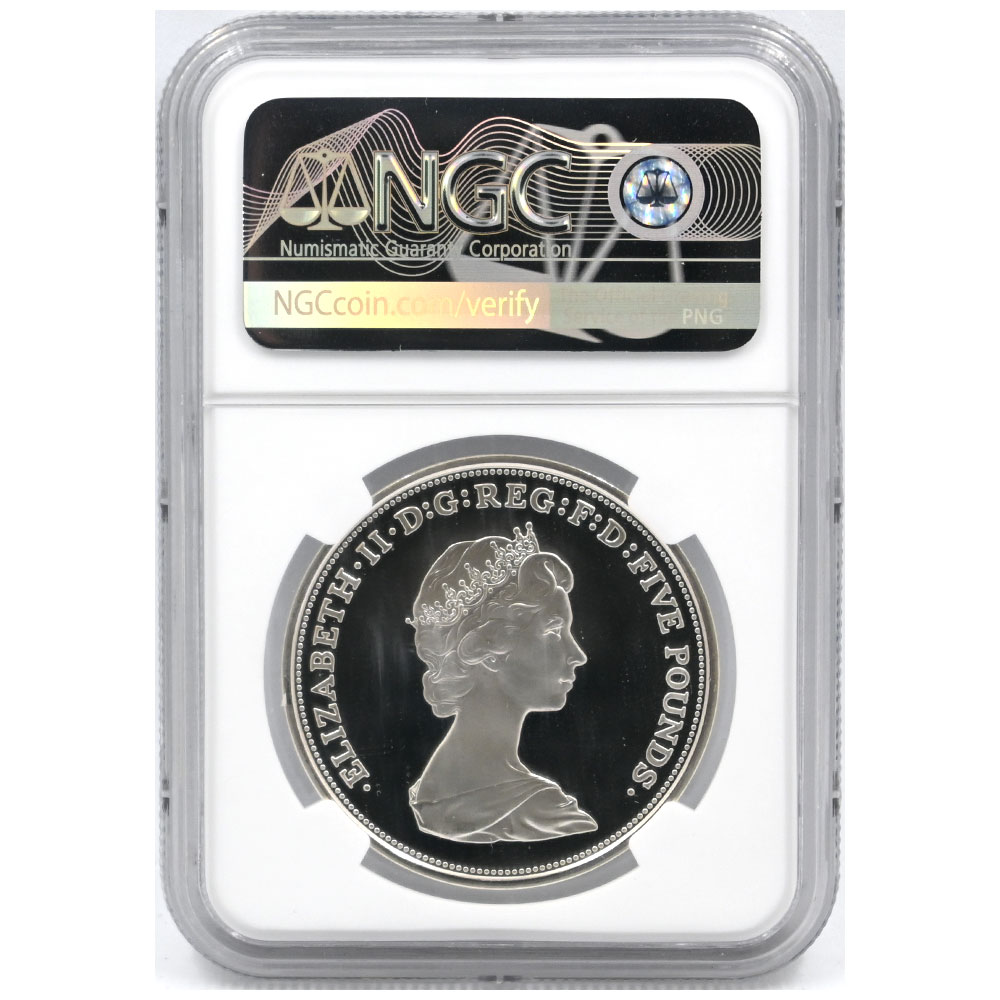 4枚セット】イギリス 2013 エリザベス2世 5ポンド 銀貨 NGC PF69UC