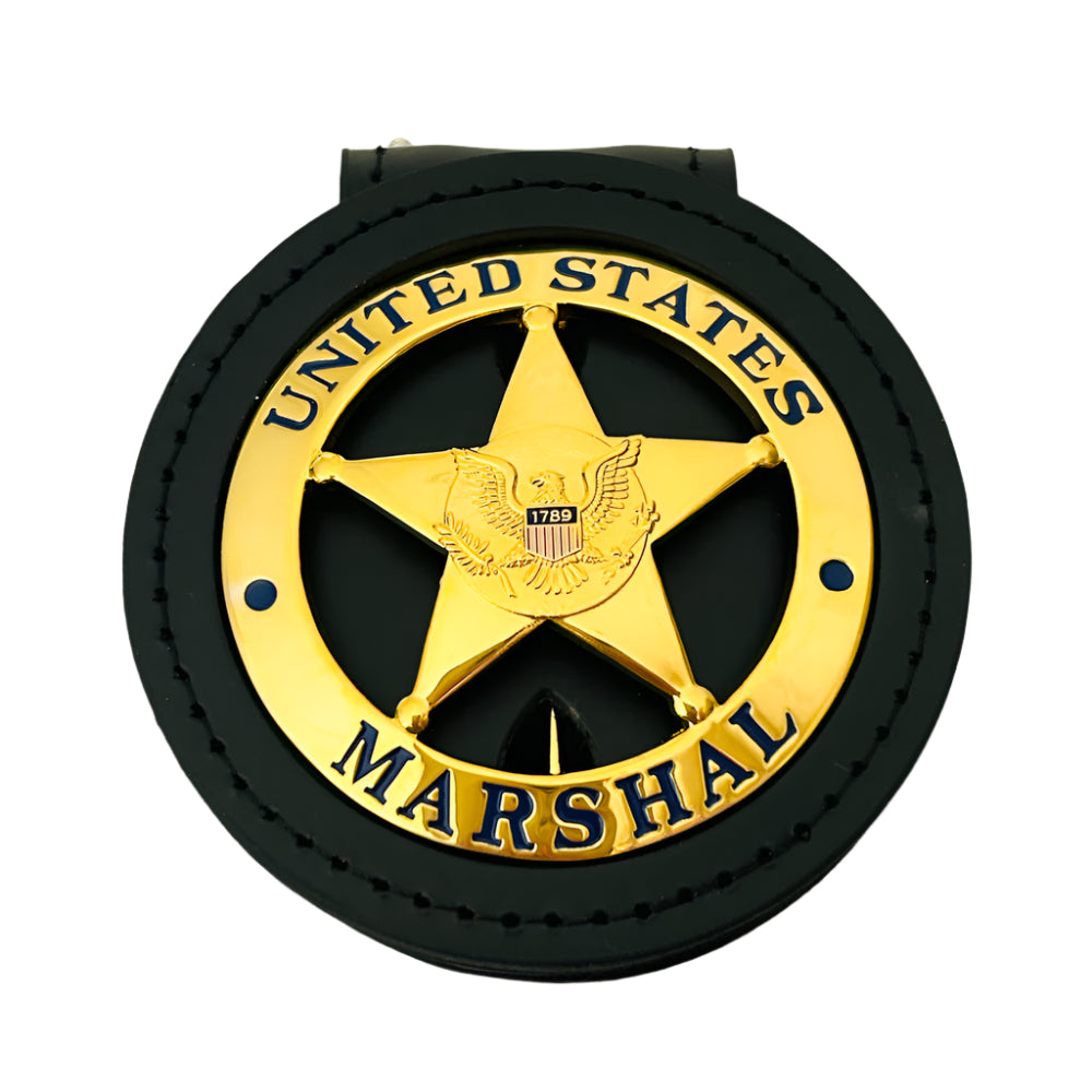 US Federal Court Law Enforcement Marshal Gold Badge Replica Movie