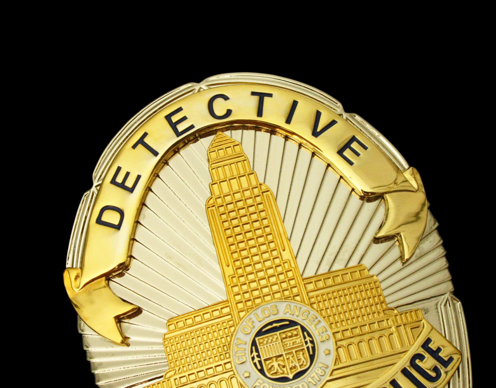 LAPD Detective #1724 Los Angeles Police Badge Solid Copper Replica