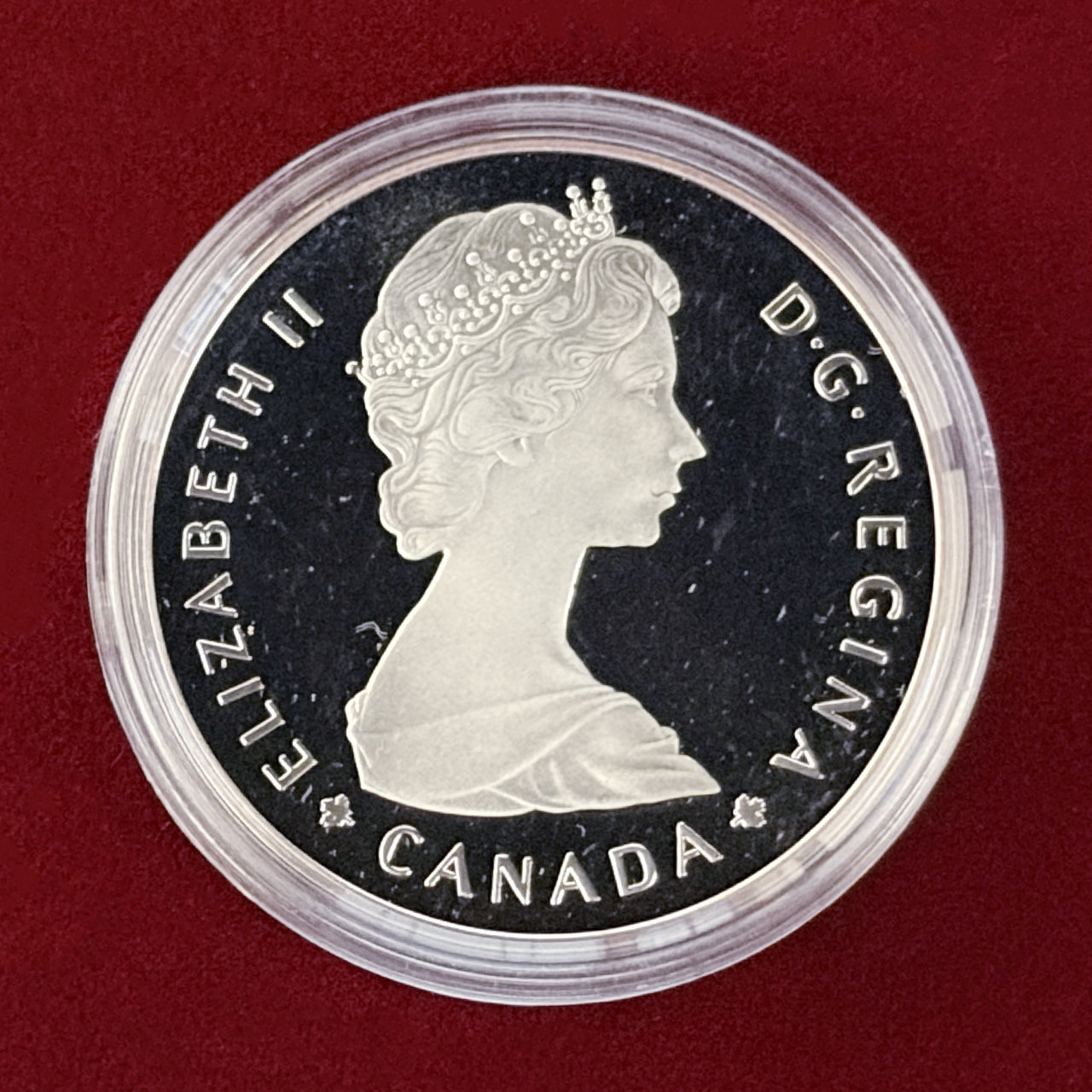 カナダ】国立公園100周年記念 1ドル 銀貨 1985［B-0000471