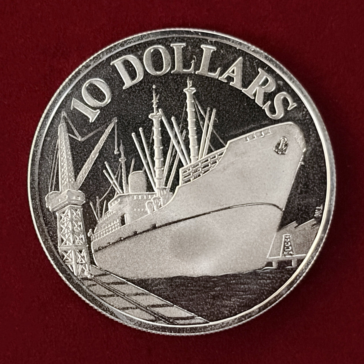 シンガポール】独立10周年記念 10ドル 銀貨 1975［B-0000632