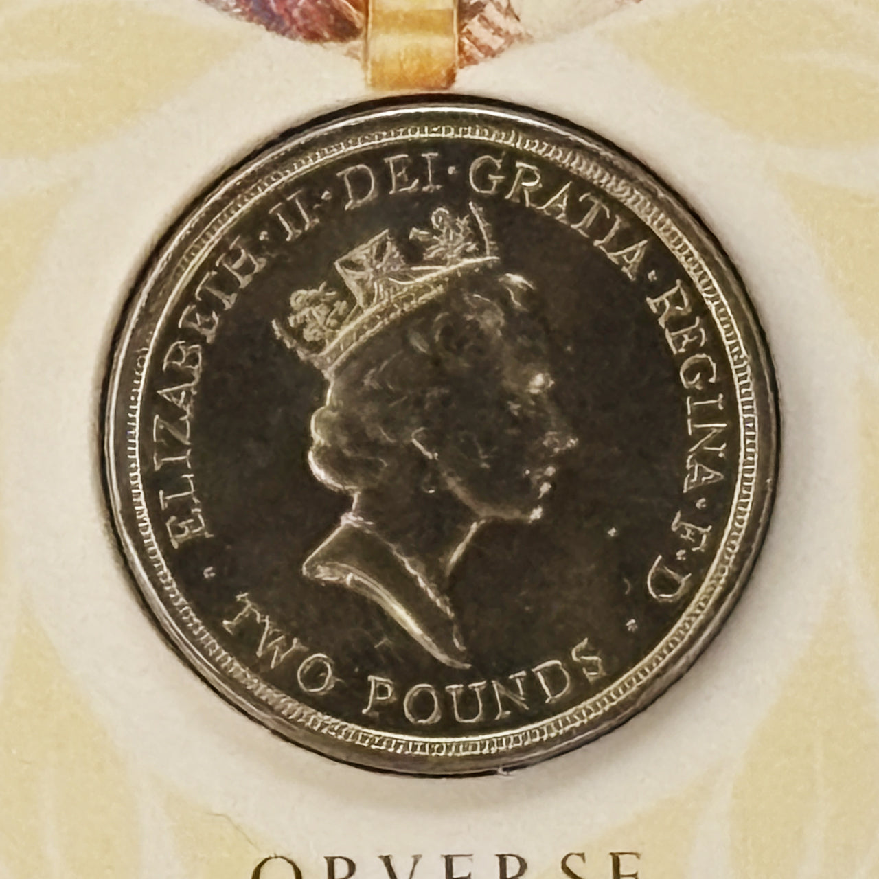 イギリス】2ポンド ニッケル黄銅貨 コモンウェルスゲームズ 1986［C