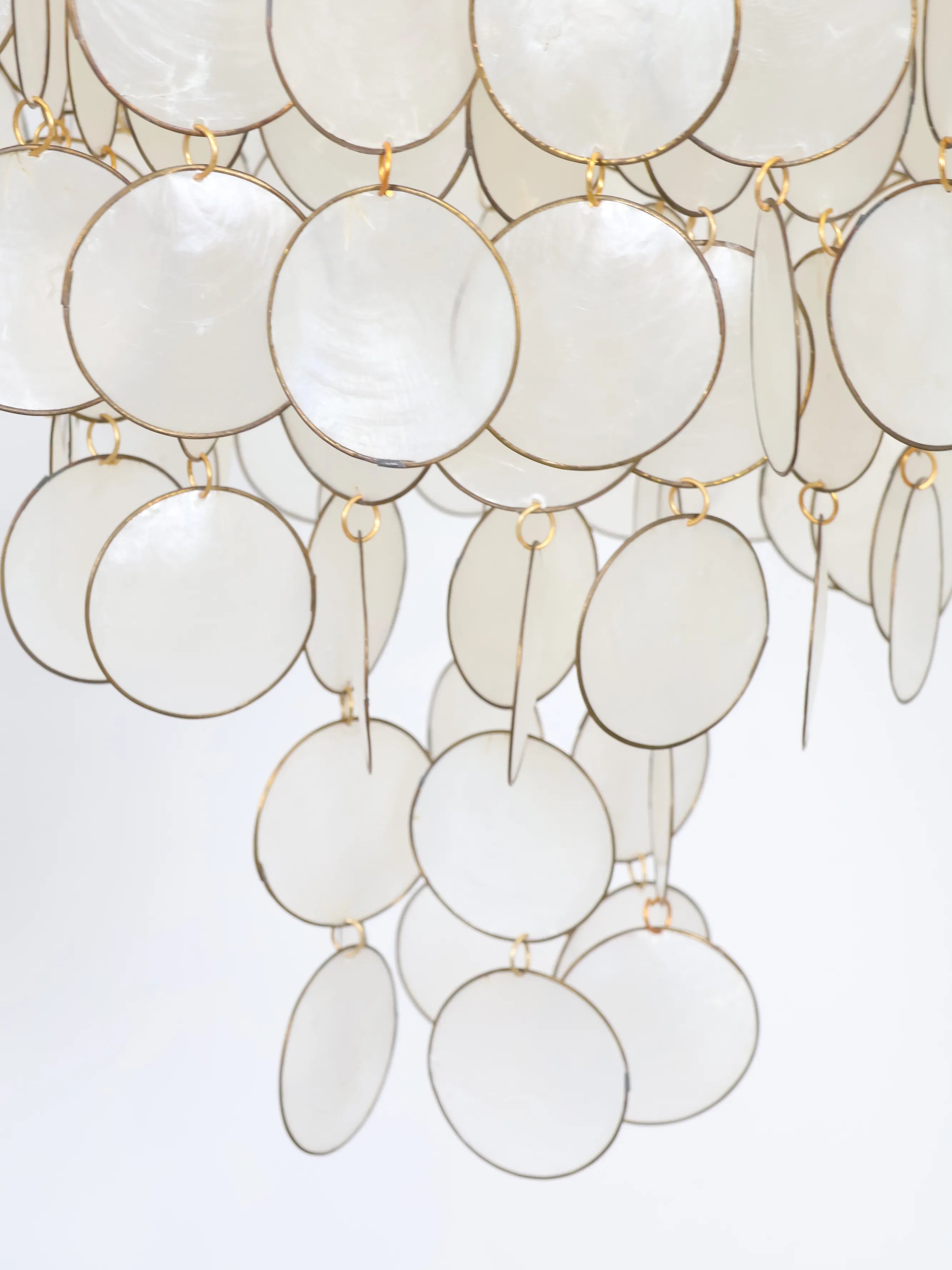 ヴィンテージ ホワイト ペンダントシェルランプ | Collect Antique