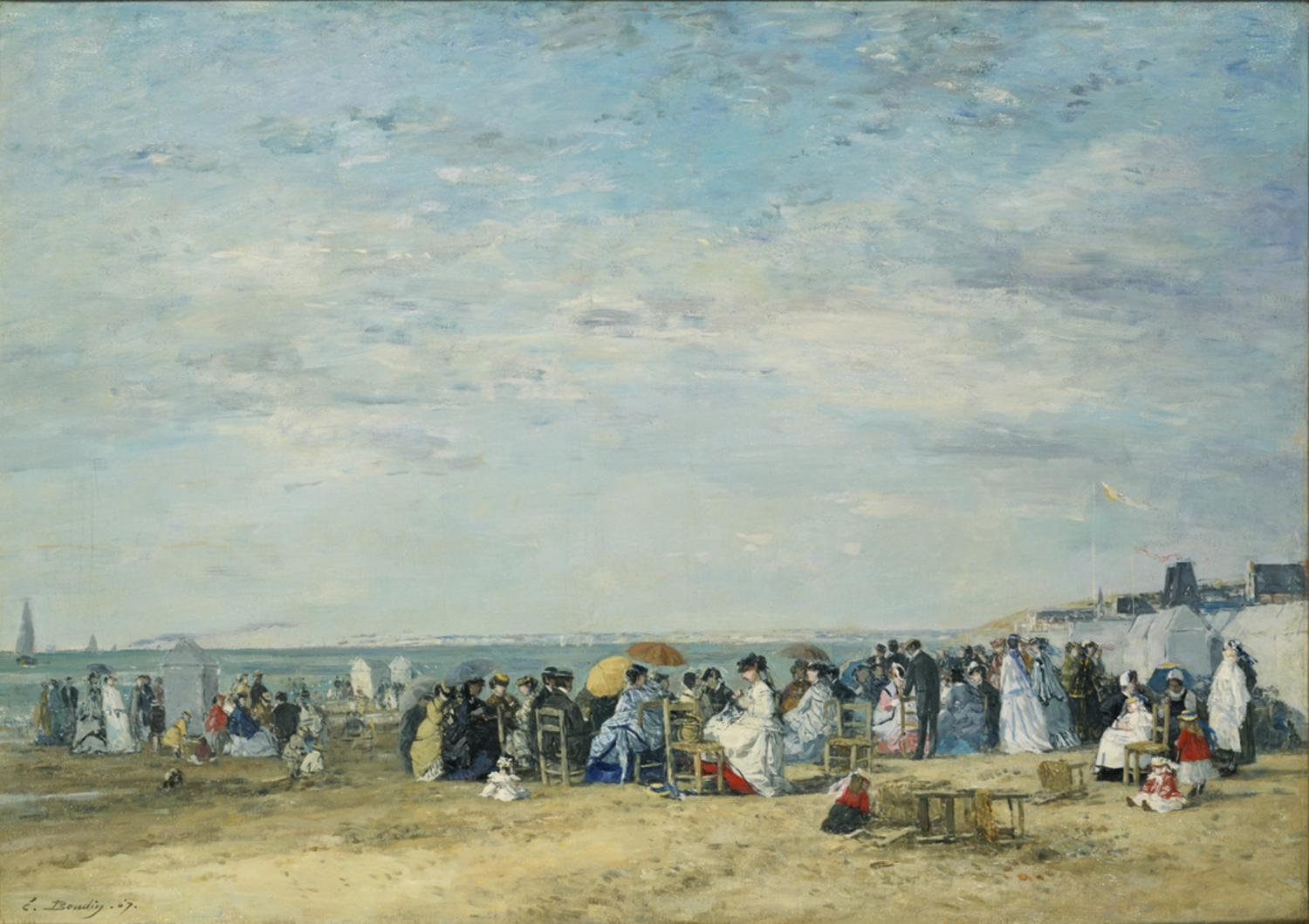 Beach of Trouville|Eugène Boudin |Search Collection | The National