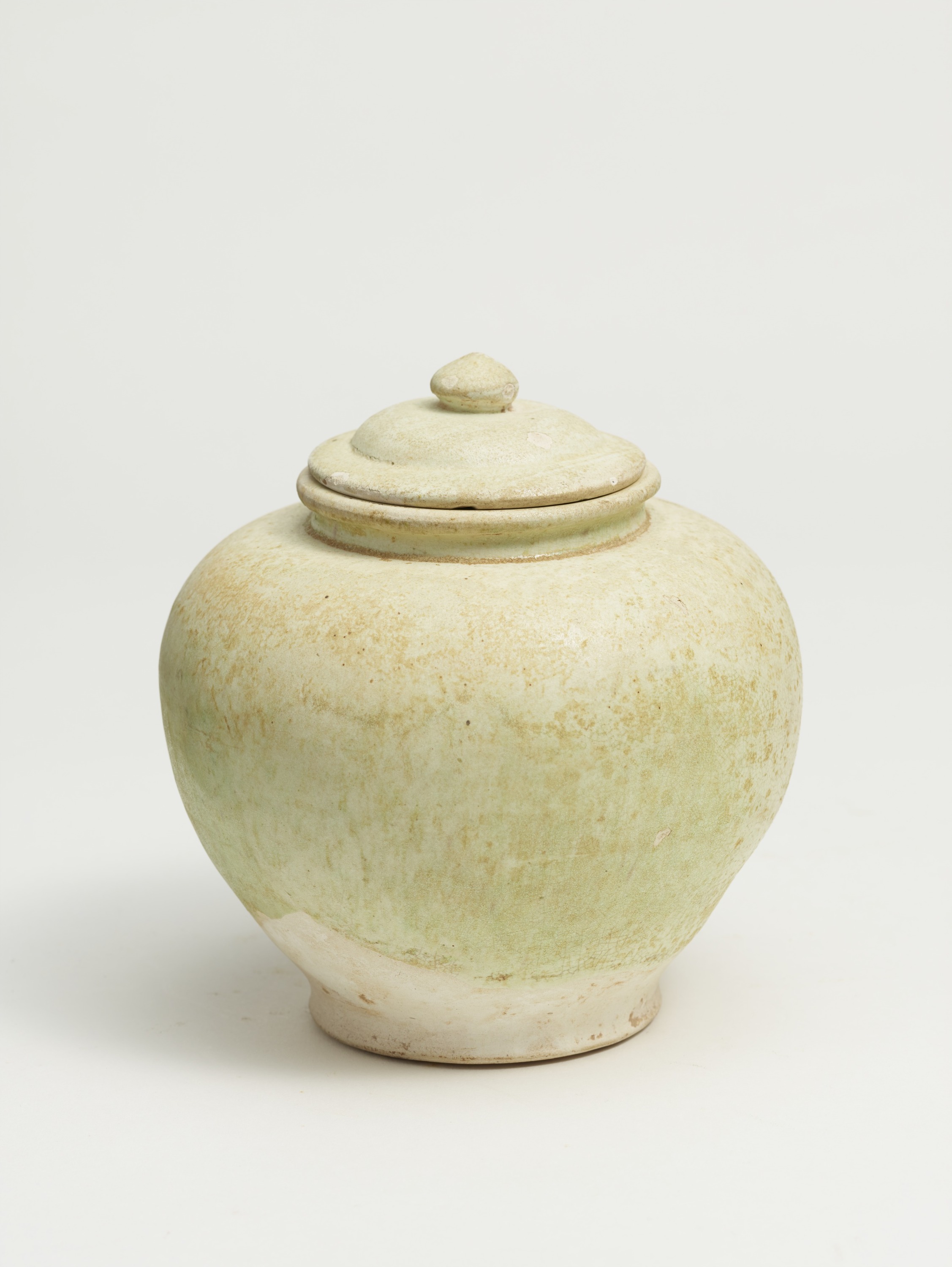 九州国立博物館 | 収蔵品データベース | 白釉有蓋壺