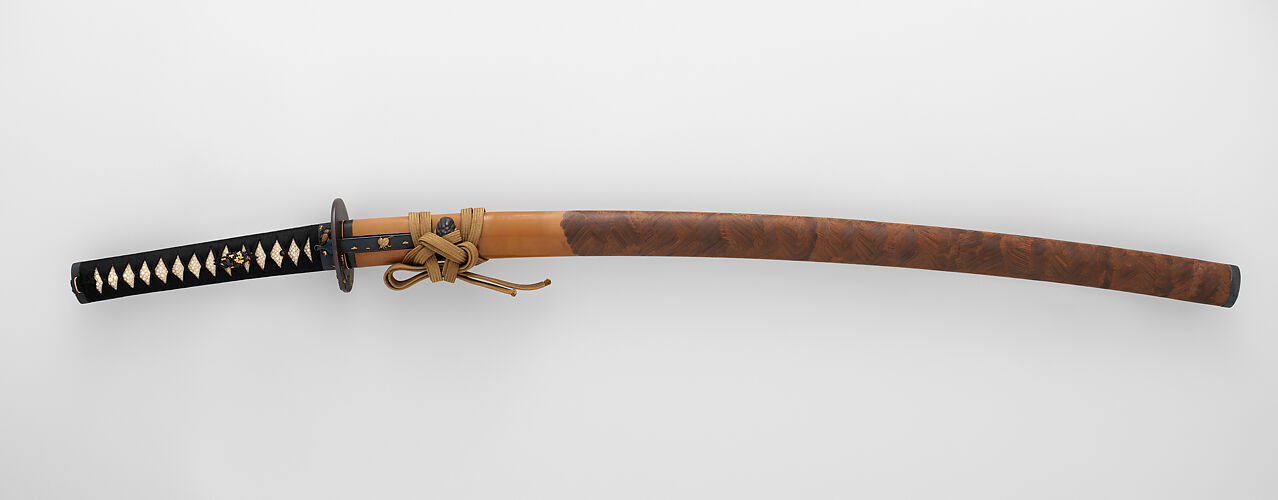 重武 Shigetake - 紅葉蒔絵鞘脇指拵 Mounting for a Short Sword