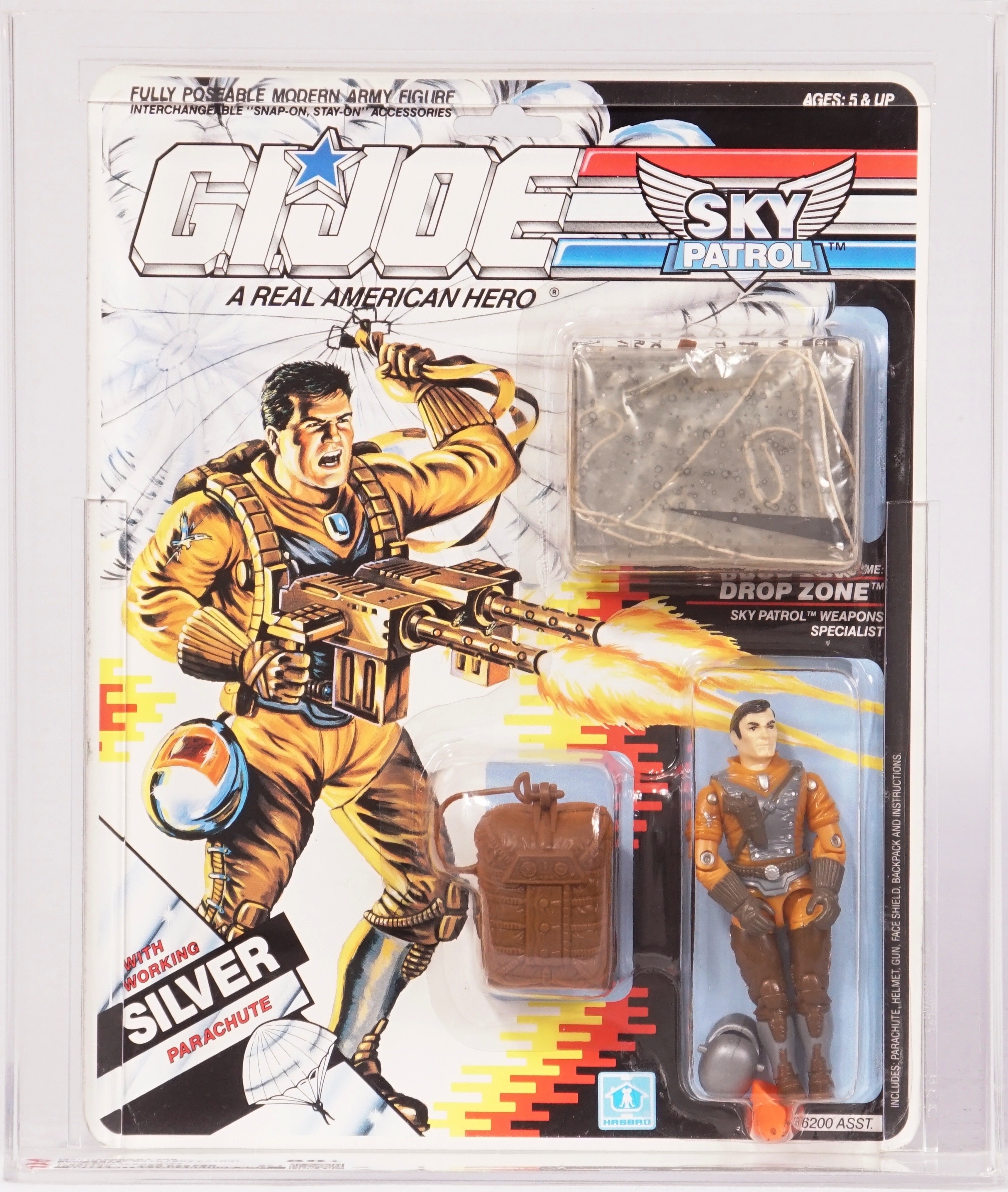 1990 Hasbro G.I. Joe Carded Action Figure - Sky Patrol Drop Zone