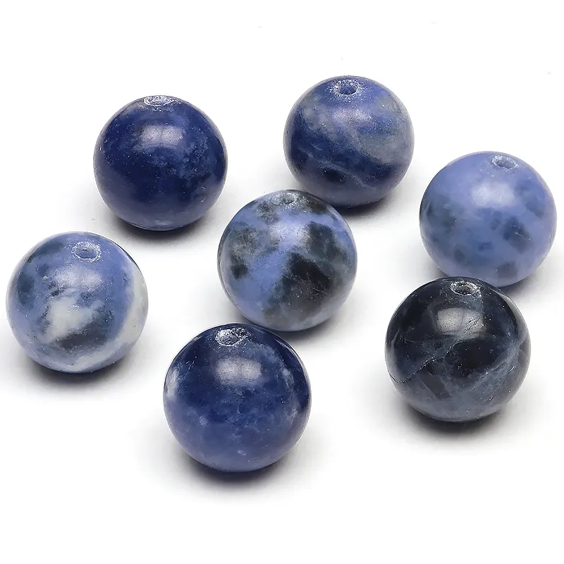 粒販売】ソーダライト 丸玉 10mm【6粒販売】 | 天然石専門店カラフルビーズ