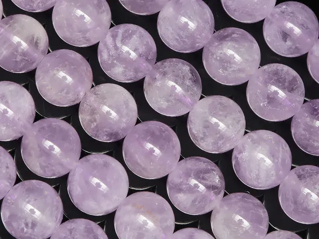 ラベンダーアメジスト 丸玉 8mm【1連販売】 | 天然石専門店カラフルビーズ