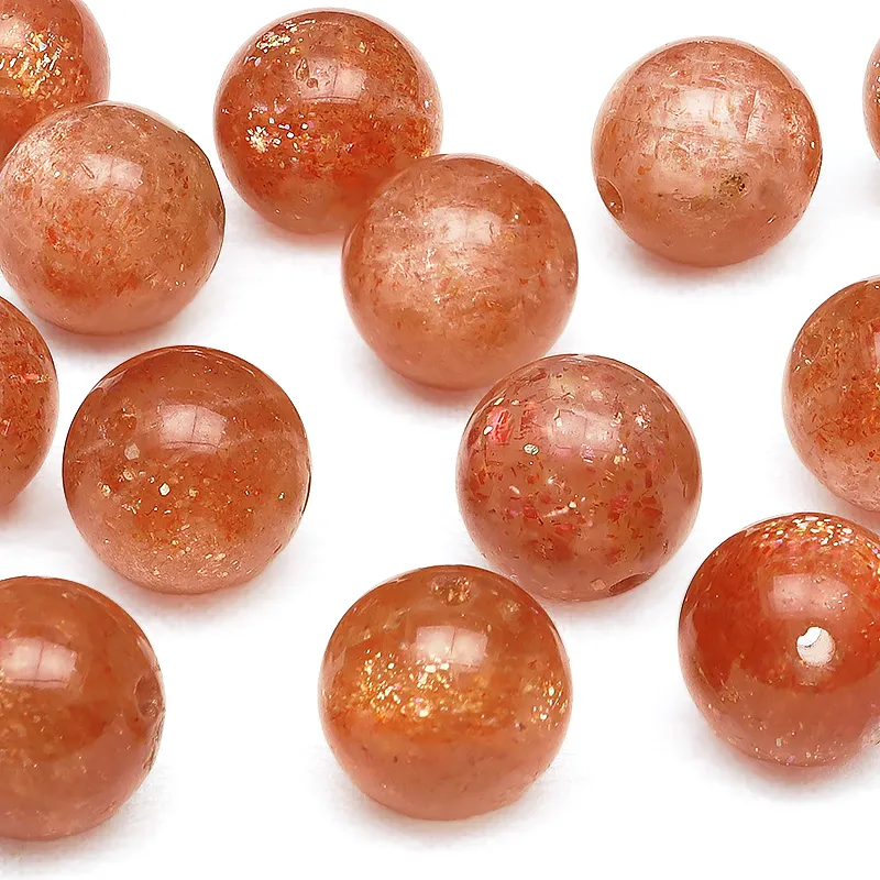 粒販売】タンザニア産 サンストーン 丸玉 8mm【4粒販売】 | 天然石専門