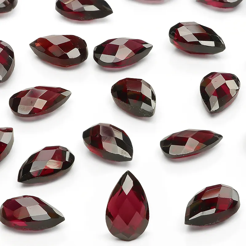 インド産 ロードライトガーネット ペアシェイプブリオレットカット