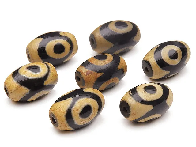 粒販売】三眼天珠 ライス 12×8mm No.4【7粒販売】 | 天然石専門店