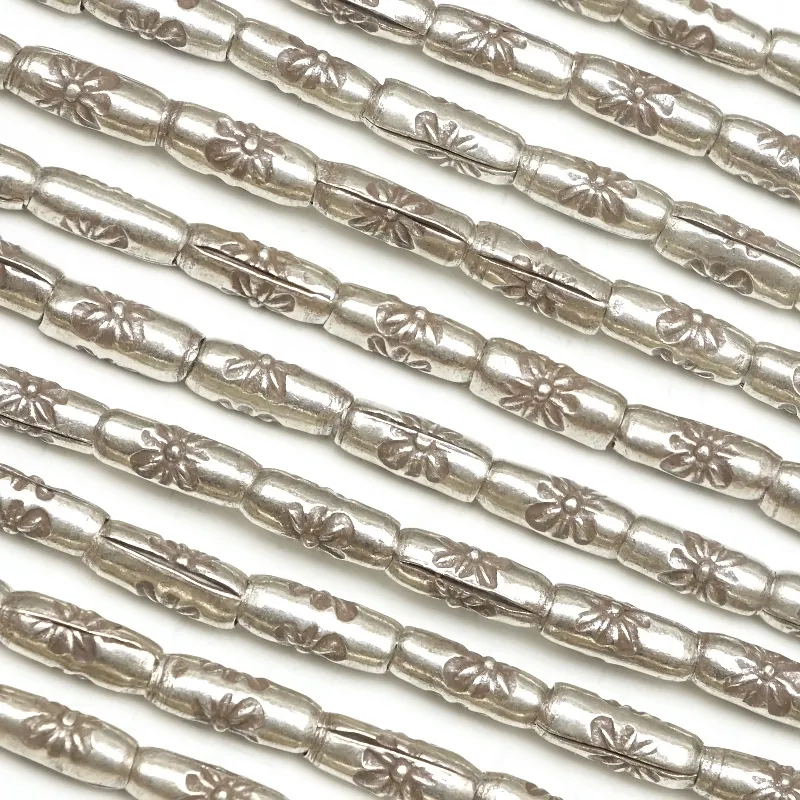 カレンシルバー デザインチューブ 6×3mm【1連販売】 | 天然石専門店