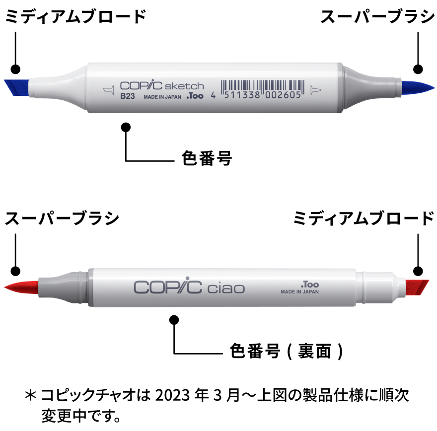 コピックスケッチ・チャオの基本 - コピック公式サイト