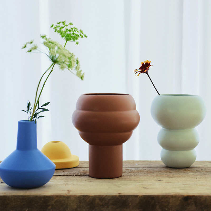 TCS ファミリー オブ ベース ツリー フラワーベース ブラウン｜5%point