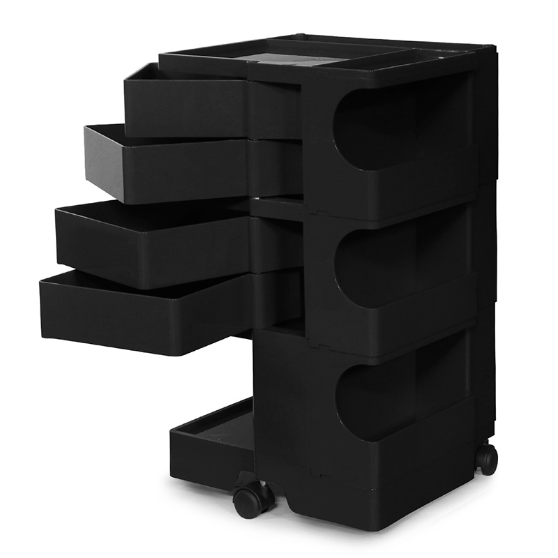 BOBY WAGON ボビーワゴン 3段4トレイ BLACK｜ボビーワゴン3段 | THE