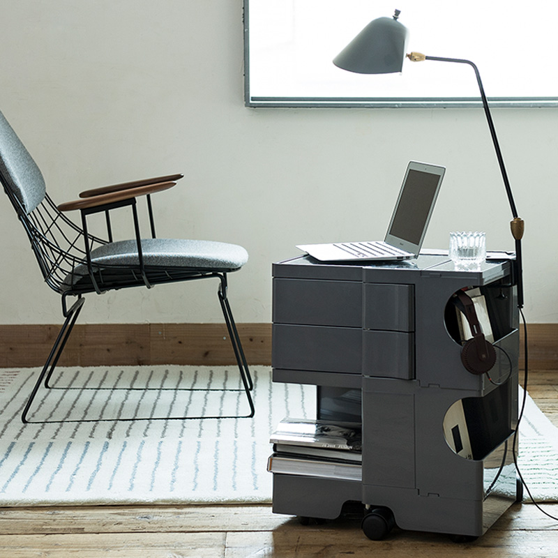 BOBY WAGON ボビーワゴン 2段3トレイ BLACK｜ボビーワゴン2段 | THE