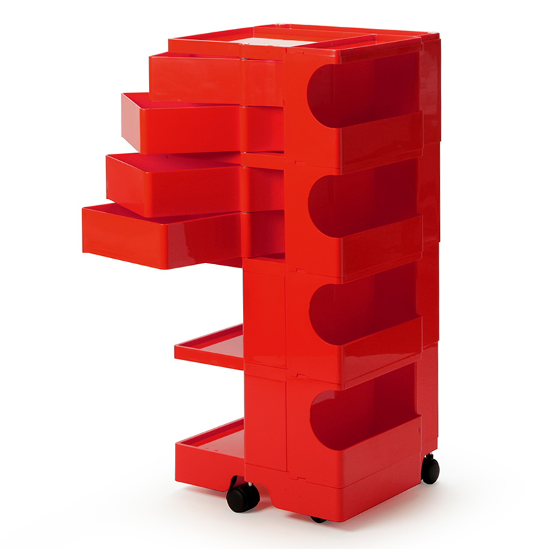 BOBY WAGON ボビーワゴン 4段4トレイ RED｜ボビーワゴン4段 | THE