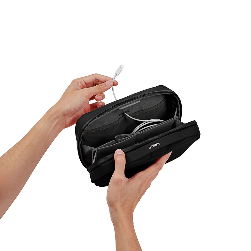 Orbitkey（オービットキー）2イン1 テック ポーチ ブラック｜オフィス