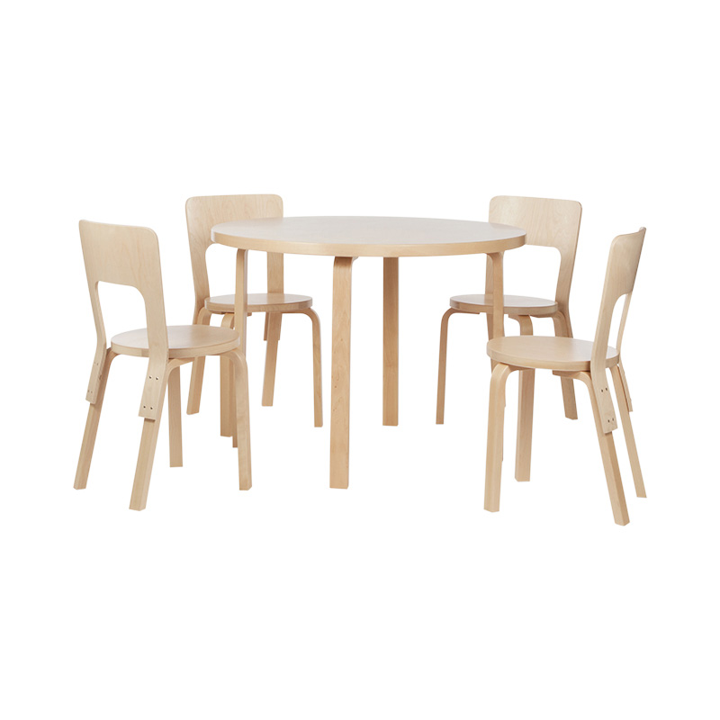 Artek（アルテック）90A テーブル ホワイト ラミネート｜Alvar Aalto