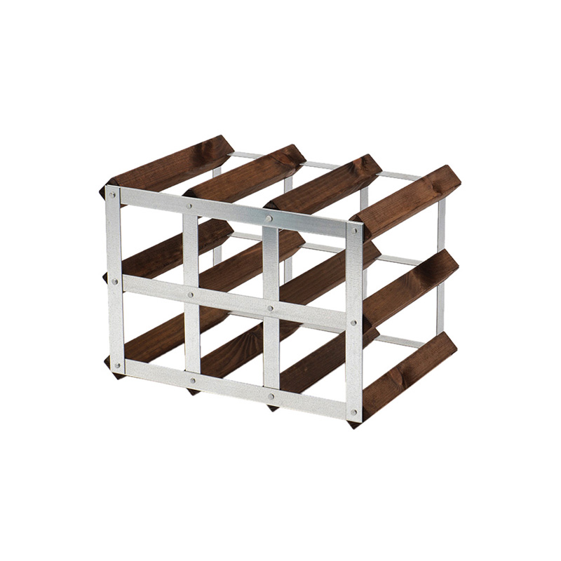 TRADITIONAL WINERACK COMPANY 9 BOTTLES DARK OAK｜ワインツール