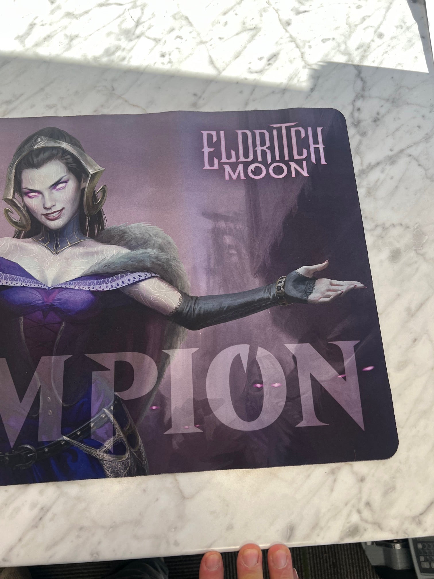 MTG Liliana The Last Hope Eldritch Moon Gameday Champion Playmat